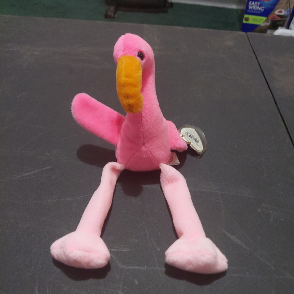 Ty Pink and Orange Flamingo Bird Toy